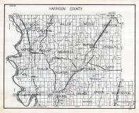 Harrrison County Map, Iowa State Atlas 1930c
